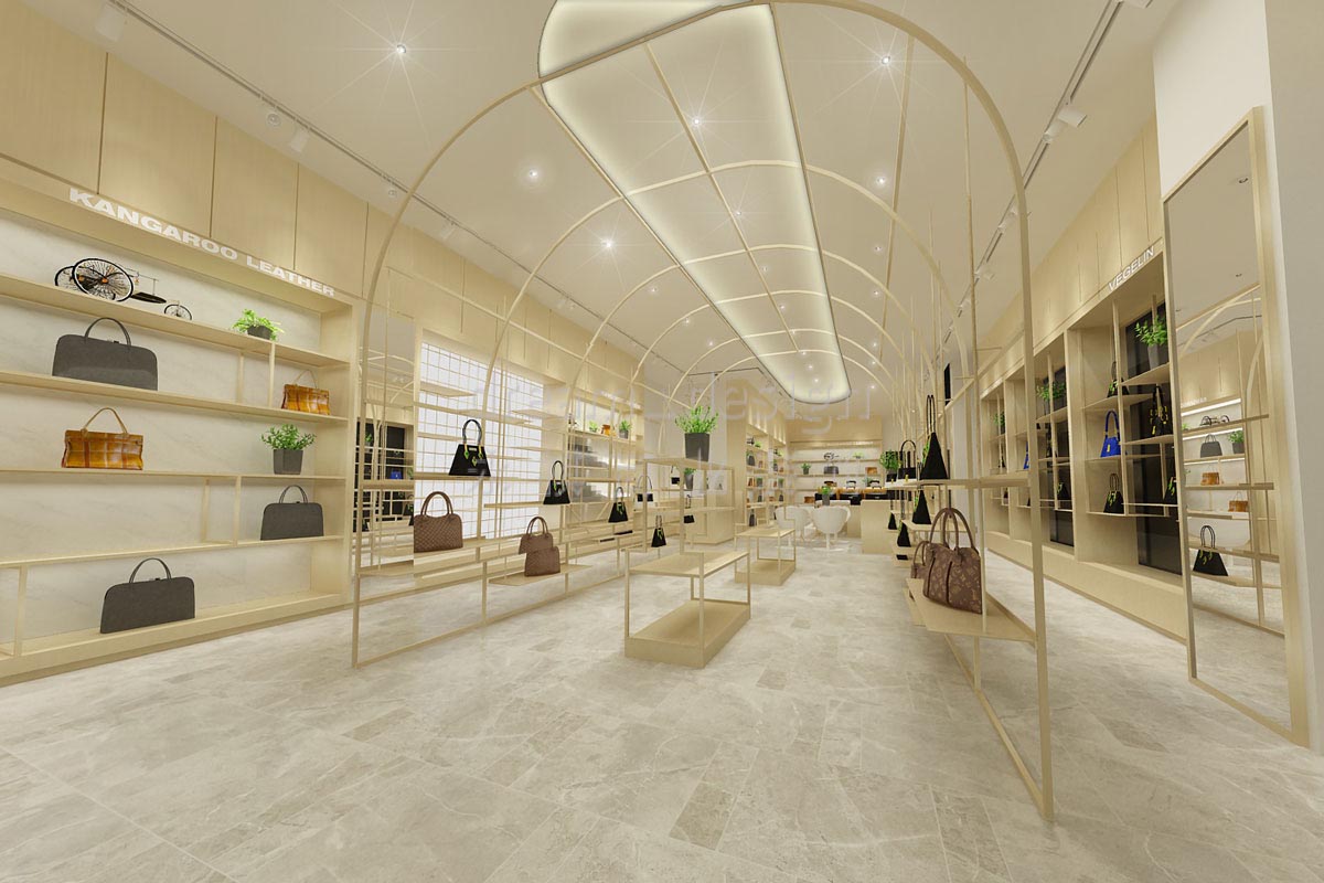 袋鼠皮具高橋店裝修設(shè)計效果圖_長沙高橋皮具城裝修_箱包店面裝修案例_長沙裝修公司_永祺商業(yè)裝飾 袋鼠皮具高橋店裝修設(shè)計效果圖_長沙高橋皮具城裝修_箱包店面裝修案例_長沙裝修公司_永祺商業(yè)裝飾